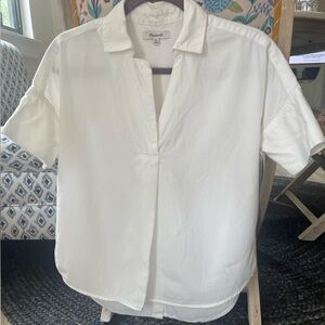 Madewell Popover Shirt with Buttons